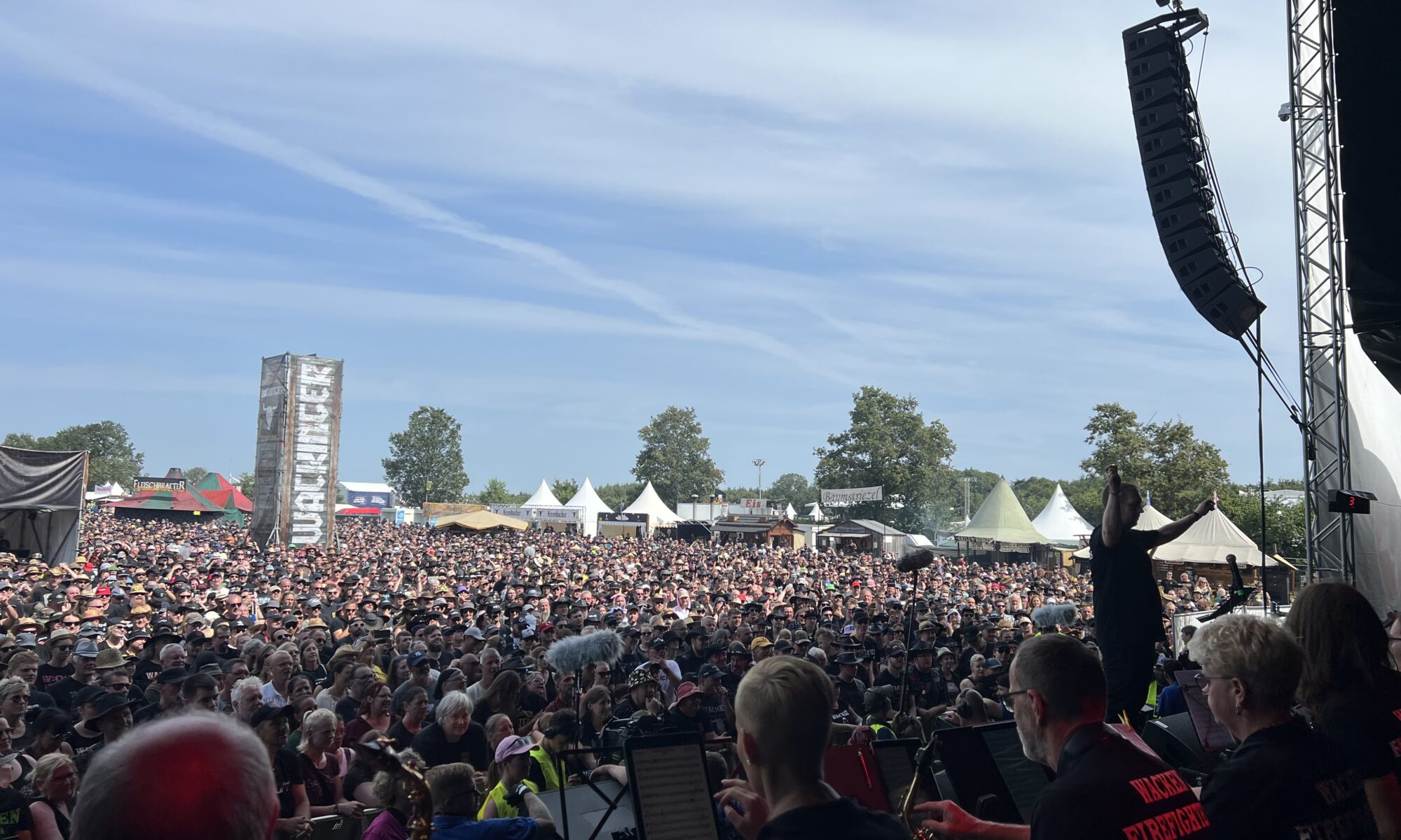 Blick von der Bühne beim Wacken Open Air 2024